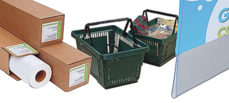 Consumable accessories - printer paper, baskets, adhesives