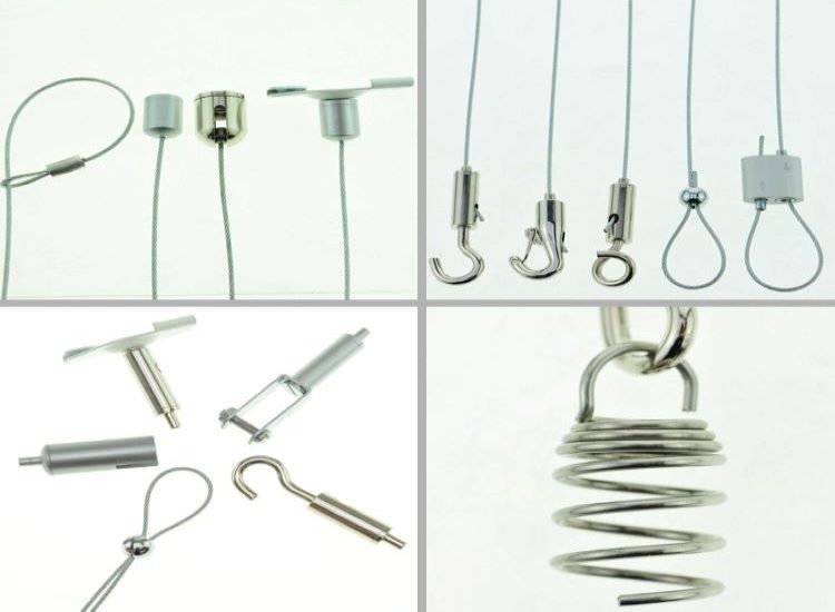 Components for different hanging wire systems