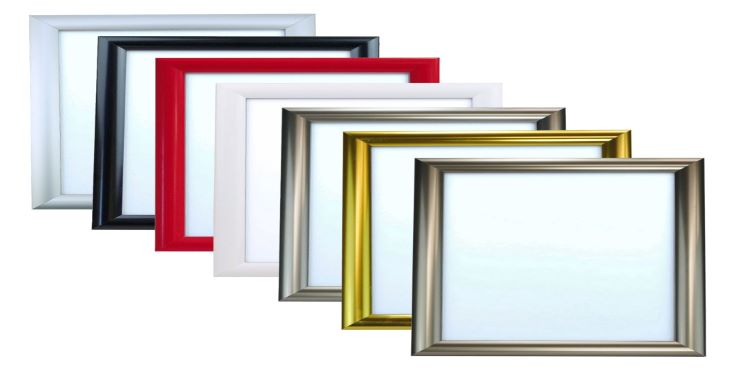 Snap Frames in different colours