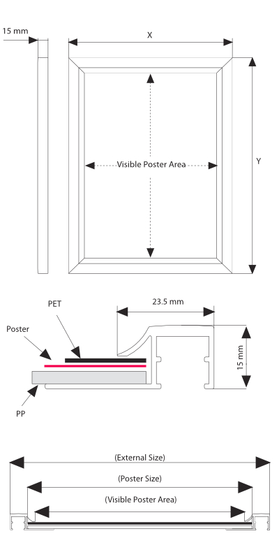 Metal Slide in Frame