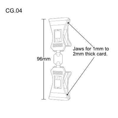 Double ended ticket holder