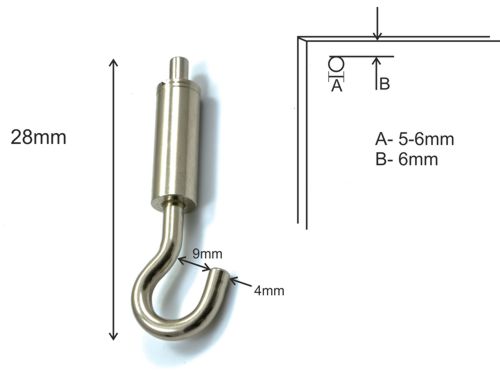 Panel drilling position for hanging hook