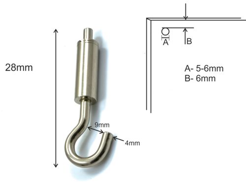 Panel drilling position for hanging hook