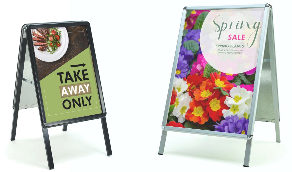 Snap frame A-boards